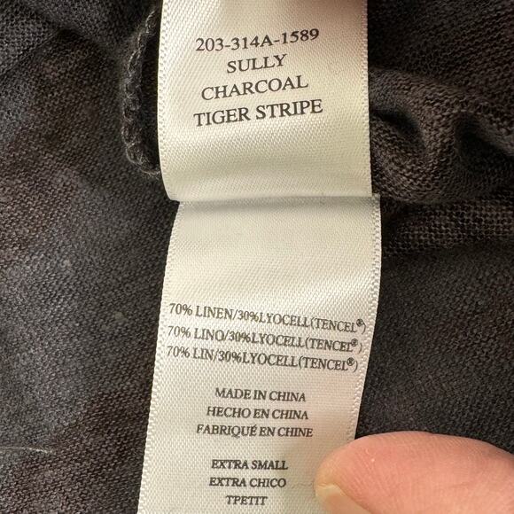 Rails Sully charcoal tiger stripe‎ top - Picture 5 of 9